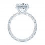  Platinum Platinum Two-tone Hidden Halo Engagement Ring - Front View -  107583 - Thumbnail