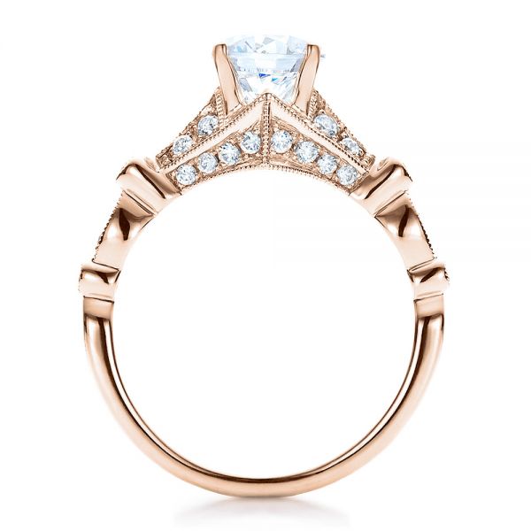 18k Rose Gold Unique Engagement Ring - Vanna K #100077 - Seattle ...