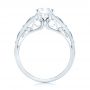 18k White Gold 18k White Gold Vintage-inspired Diamond Engagement Ring - Front View -  103298 - Thumbnail