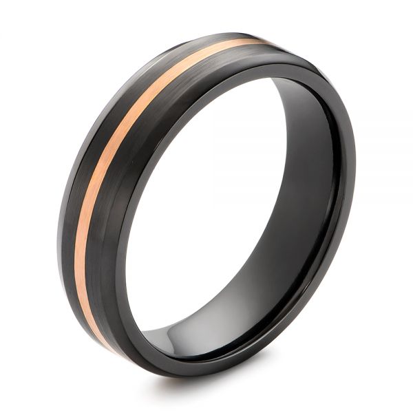 Black Zirconium Mens Wedding Ring 105890 Seattle Bellevue Joseph Jewelry