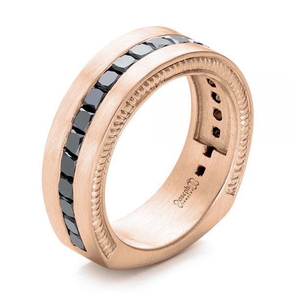 Classic 14k Rose Gold 3 0 Carat Black Diamond Solitaire Wedding Ring R301 14krgbdd Art Masters Jewelry