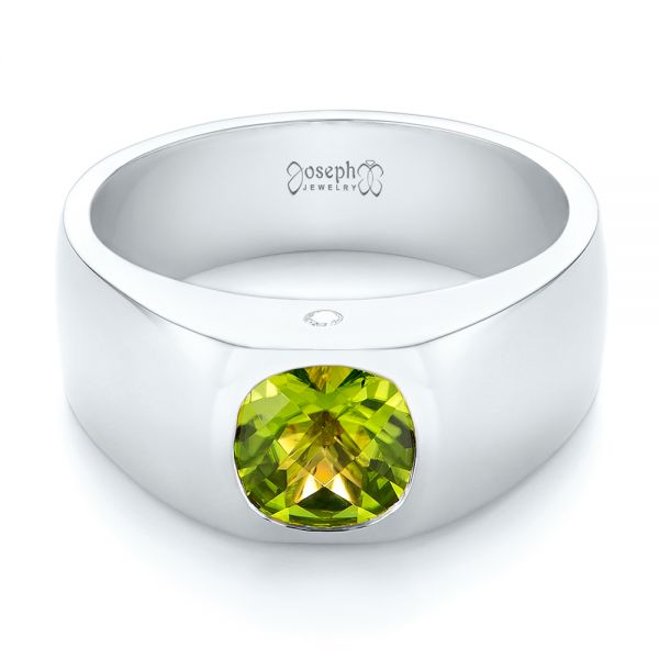 Gemstones Jewelry Store Private Limited Female Silver Natural Peridot  Gemstone Men's Rings at Rs 3500 in Jaipur