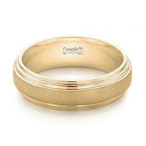 Men's Yellow Gold Wedding Bands - Seattle Bellevue - Joseph Jewelry