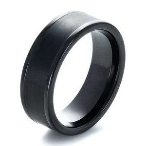 mens black tungsten wedding rings