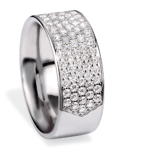 mens pave diamond band