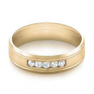 Men's Yellow Gold Wedding Bands - Seattle Bellevue - Joseph Jewelry