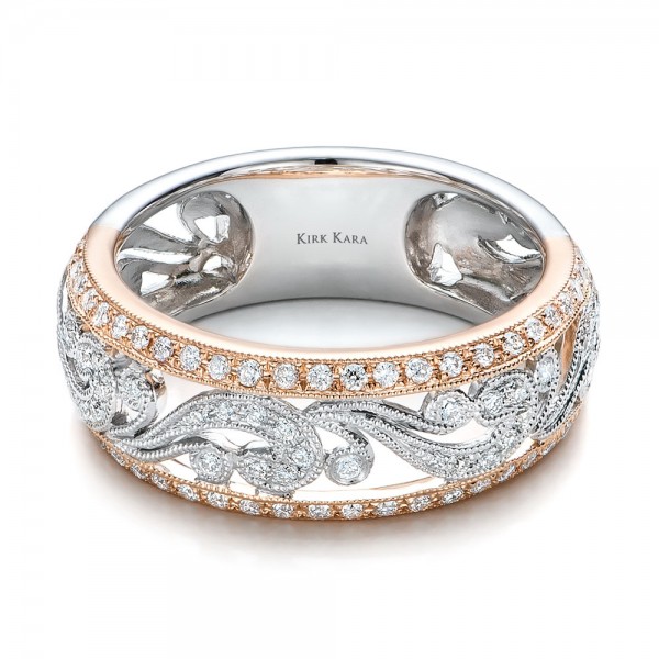  Filigree and Diamond Women's Band - Kirk ...