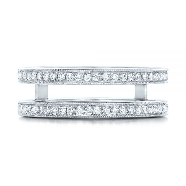  Platinum Custom Diamond Wedding Band - Top View -  102362