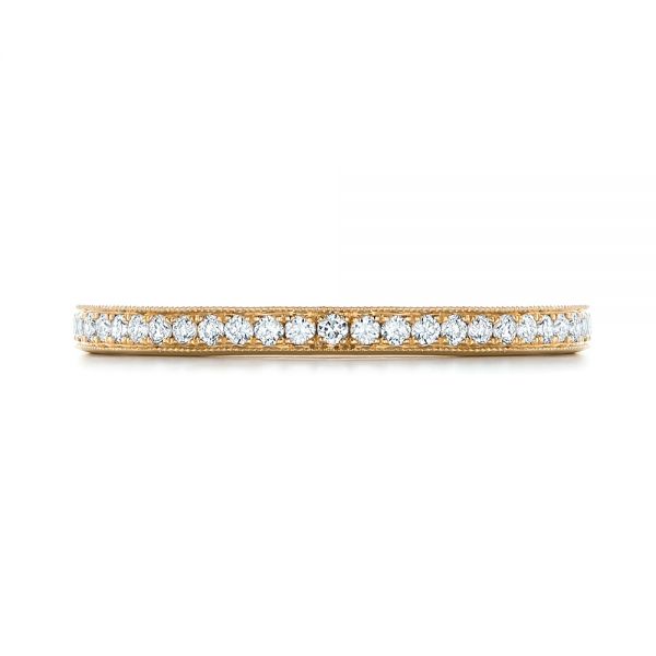 18k Yellow Gold Custom Diamond Wedding Band