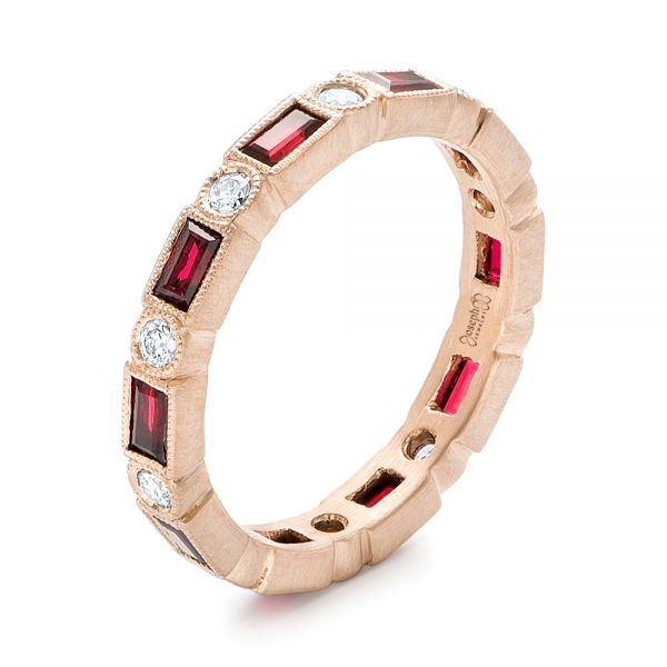 Circa 1940s 14 Carat Rose Gold Red Ruby and Diamond Vintage Ring – Imperial  Jewellery