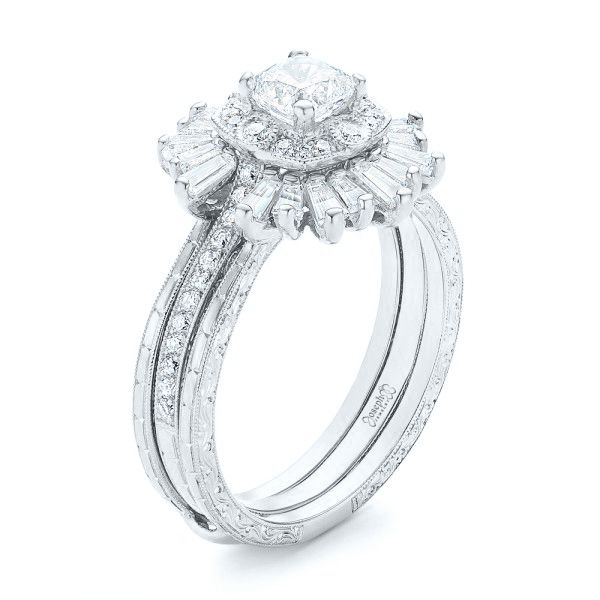 Trillion Peak Pave Diamond Ring – Marissa Collections