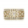 14k Yellow Gold 14k Yellow Gold Diamond Women's Anniversary Band - Top View -  1299 - Thumbnail