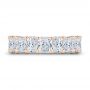 18k Rose Gold 18k Rose Gold Radiant Diamond Eternity Band - Top View -  107631 - Thumbnail