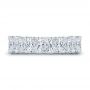 14k White Gold Radiant Diamond Eternity Band - Top View -  107631 - Thumbnail