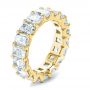 14k Yellow Gold 14k Yellow Gold Radiant Diamond Eternity Band - Three-Quarter View -  107631 - Thumbnail