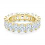 18k Yellow Gold 18k Yellow Gold Radiant Diamond Eternity Band - Flat View -  107631 - Thumbnail