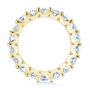 18k Yellow Gold 18k Yellow Gold Radiant Diamond Eternity Band - Front View -  107631 - Thumbnail