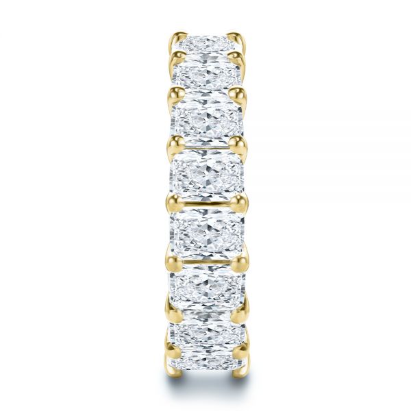 18k Yellow Gold 18k Yellow Gold Radiant Diamond Eternity Band - Side View -  107631