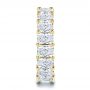 14k Yellow Gold 14k Yellow Gold Radiant Diamond Eternity Band - Side View -  107631 - Thumbnail