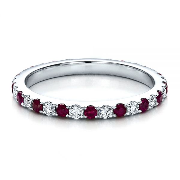 Ruby Band With Matching Engagement Ring #100002 - Seattle Bellevue ...