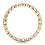 18k Yellow Gold 18k Yellow Gold Women's Pave Diamond Wedding Band - Front View -  100838 - Thumbnail