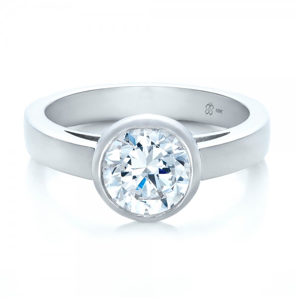Wedding Rings Sets Bezel Set Engagement Rings 
