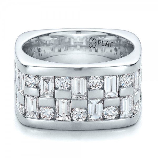 Custom Women's Channel Set Diamond Anniversary Band