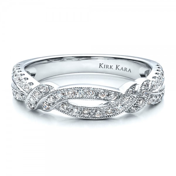 Diamond Split Shank Wedding Band with Matching Engagement #1459 ...