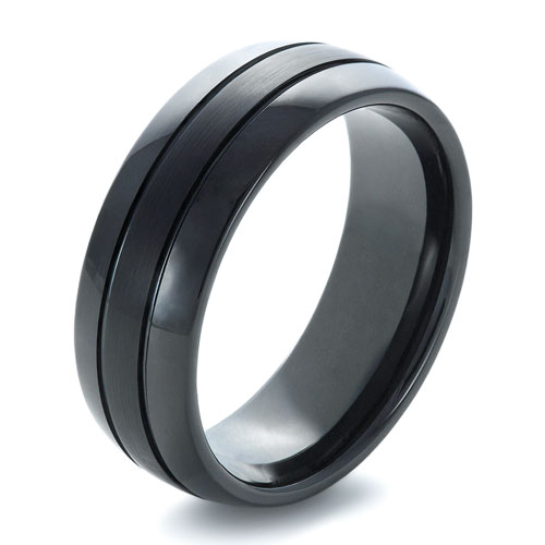 Men's Black Tungsten Ring #1372 Bellevue Seattle Joseph Jewelry