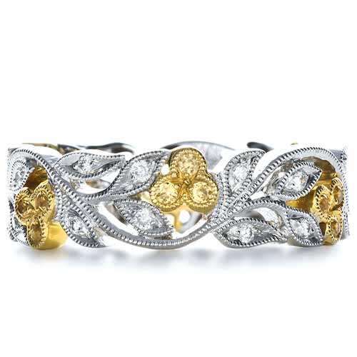 Two-Tone Diamond Women's Anniversary Band