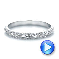  Platinum Custom Diamond Wedding Band - Video -  103478 - Thumbnail